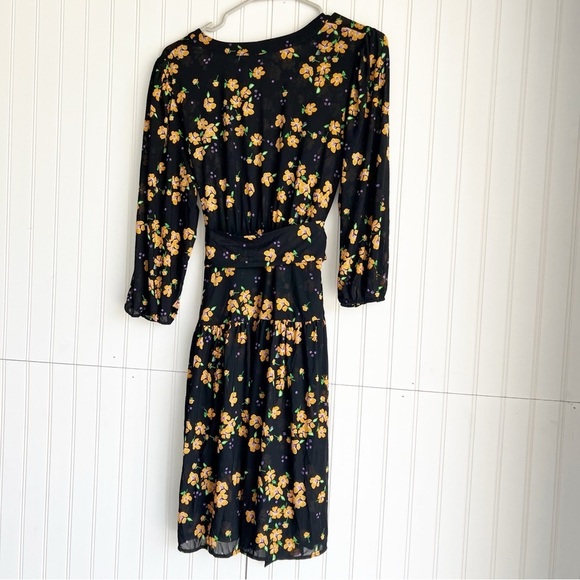 Cabi # 5945 Size XS Black Floral Debut Dress in Fiesta Floral - Picture 6 of 8